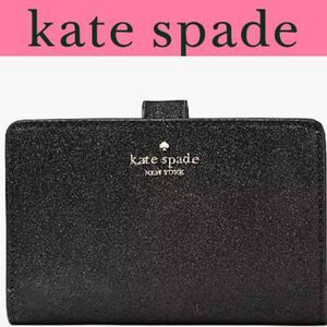 Kate Spade Glimmer Glitter Medium Compact Bifold Wallet